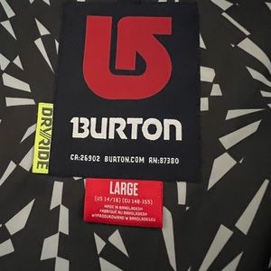 Burton DryRide ski/snowboard jacket size 14/16 (Large).